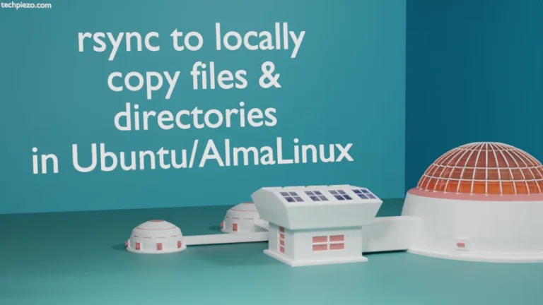 rsync to locally copy files and directories in Ubuntu/AlmaLinux