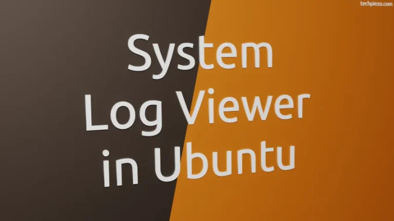 System Log Viewer in Ubuntu