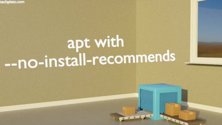 apt with –no-install-recommends