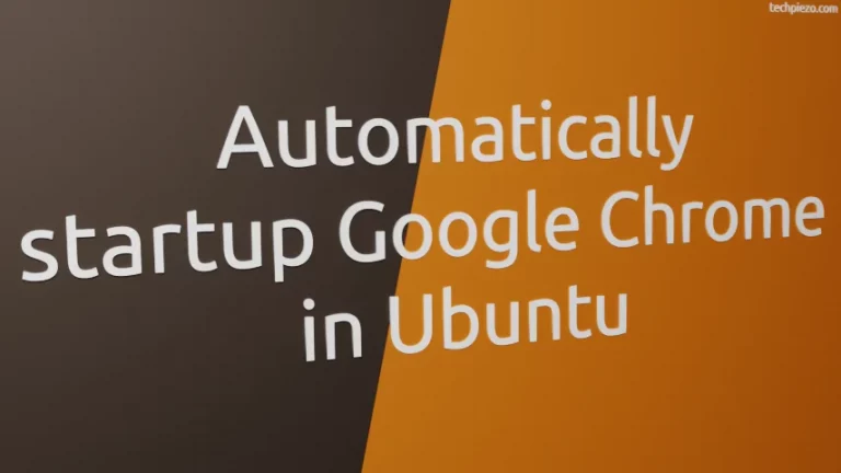 Automatically startup Google Chrome in Ubuntu