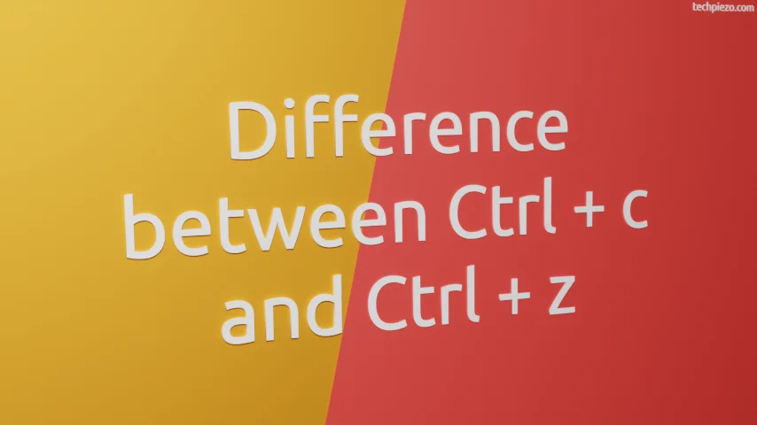 Difference between Ctrl + c and Ctrl + z