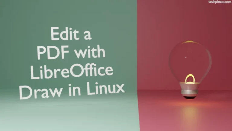 Edit a PDF with LibreOffice Draw in Linux