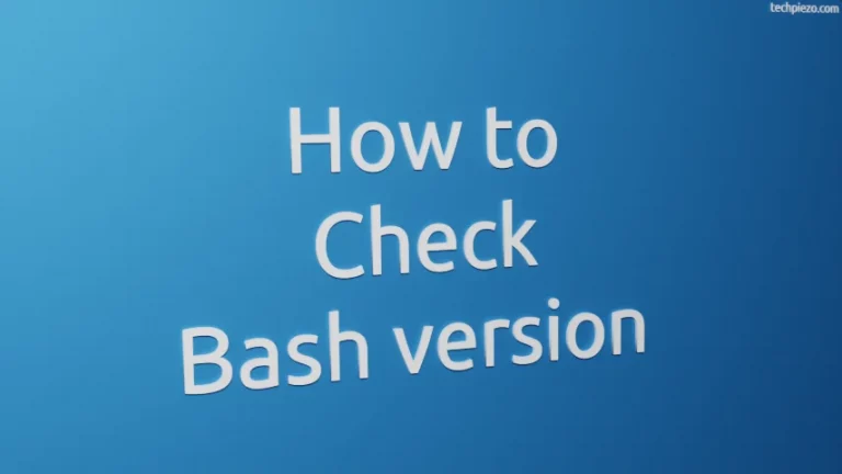 How to check Bash version