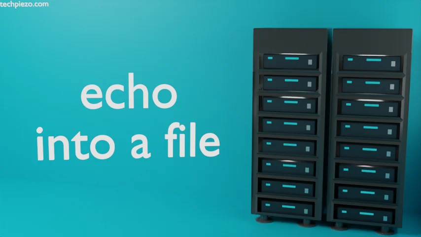 How to echo into a file