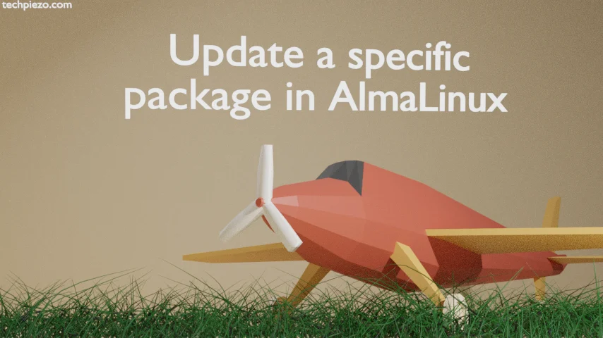 How to update a specific package in AlmaLinux