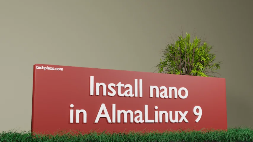 Install nano in AlmaLinux 9