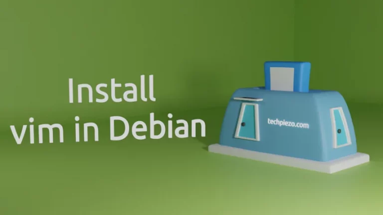 Install vim in Debian