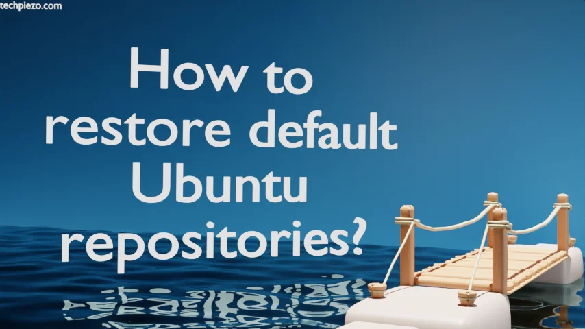 How to restore default Ubuntu repositories?