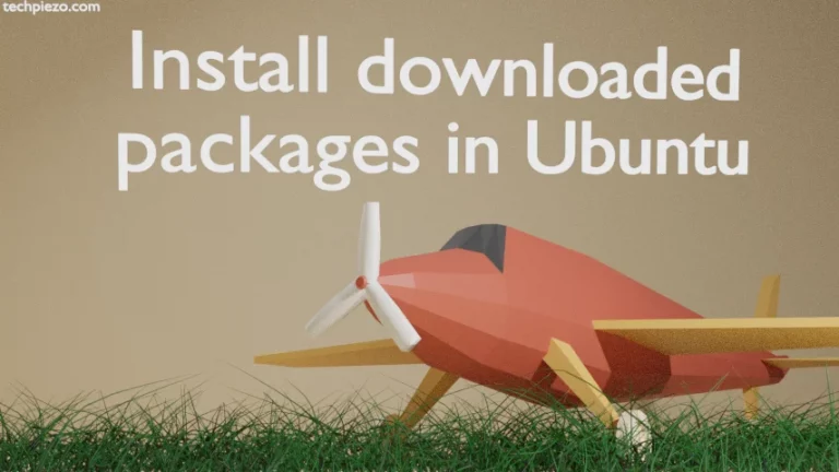 Install downloaded packages in Ubuntu