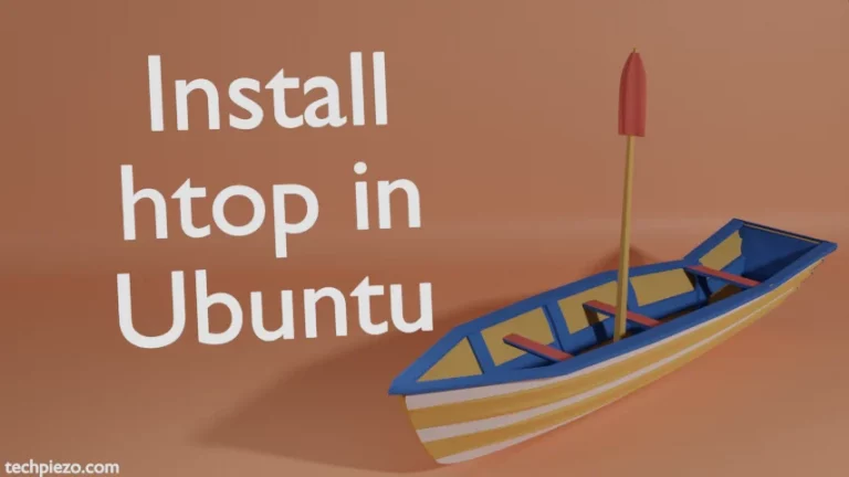 Install htop in Ubuntu