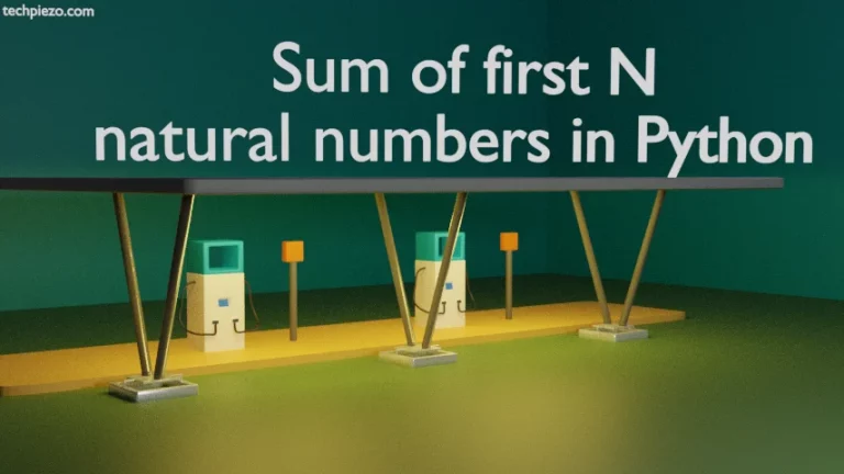 Sum of first N natural numbers in Python