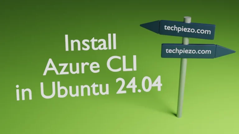 Install Azure CLI in Ubuntu 24.04