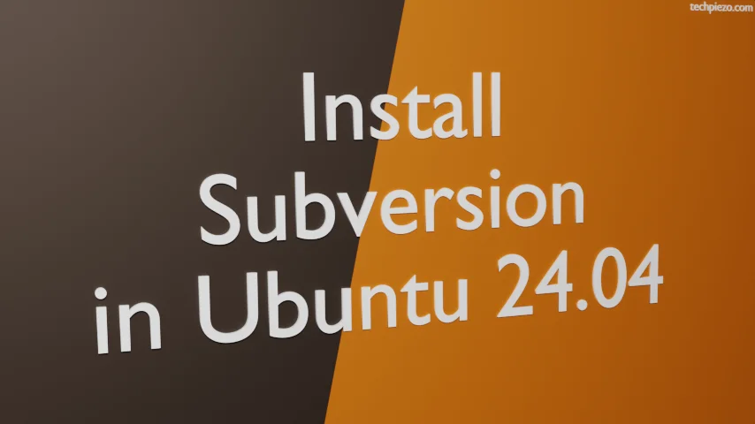 Install Subversion in Ubuntu 24.04