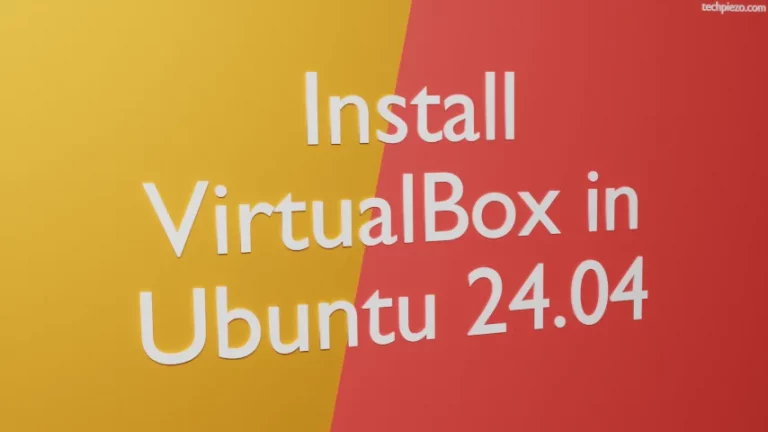 Install VirtualBox in Ubuntu 24.04