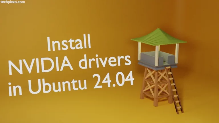 Install NVIDIA drivers in Ubuntu 24.04