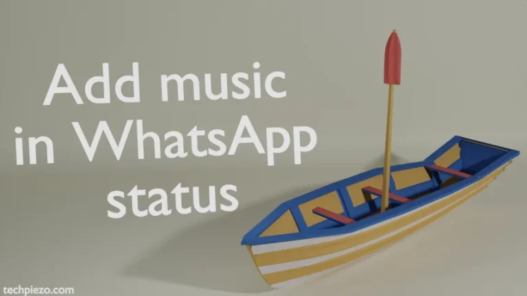 Add music in WhatsApp status
